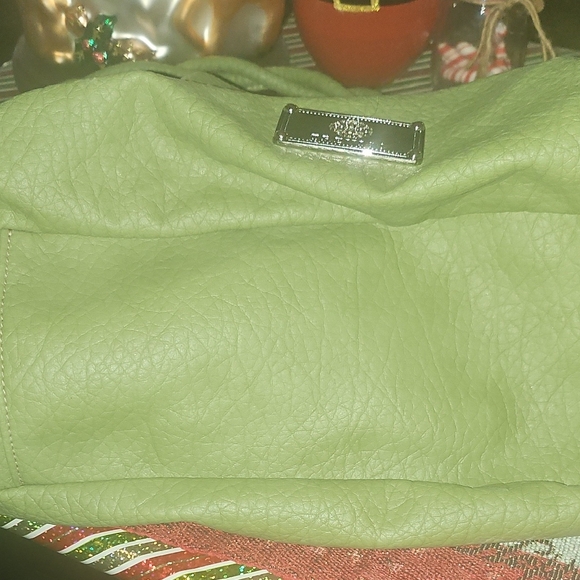 NWOT Treviso Light Olive/lime Green Shoulder Bag With Twisted Straps - Picture 7 of 7